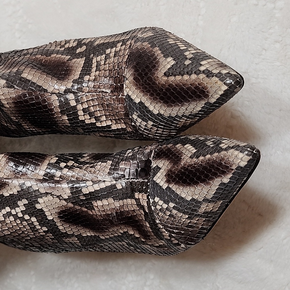 Alexandre Birman Benta Python Knee-High Boots Siz… - image 8
